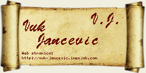 Vuk Jančević vizit kartica
